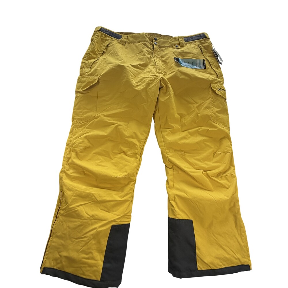 Arctix Ski Snow Pants Mens 3XL 48-50x32 Yellow ThermaTech Cargo 1960X-146
